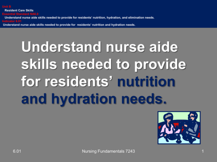 Nutrition and hydration chapter 8