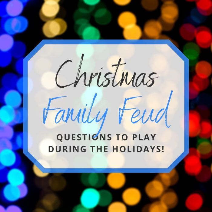 Christmas themed family feud questions