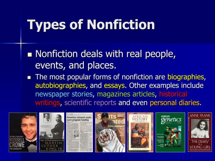 Unit 3 resources types of nonfiction