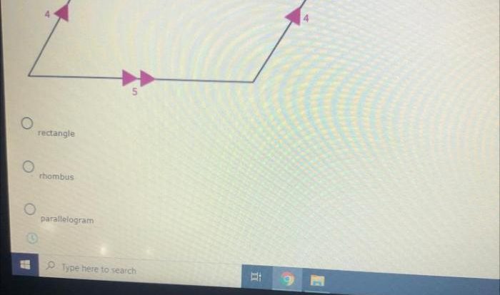 Determine the most precise name for the quadrilateral.