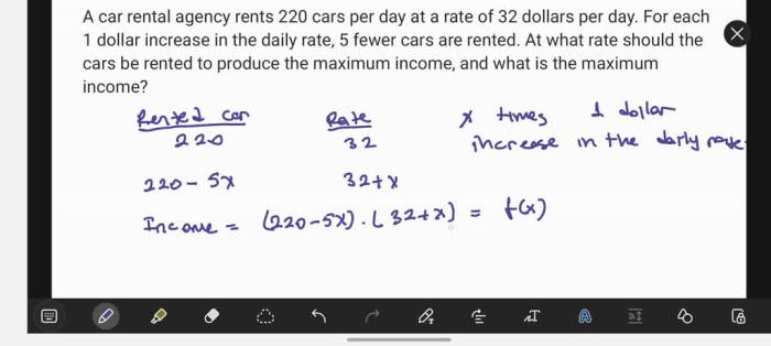 Charges dollars per rental agency plus car