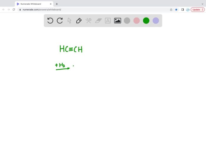 Hydrogenation answer solved problem