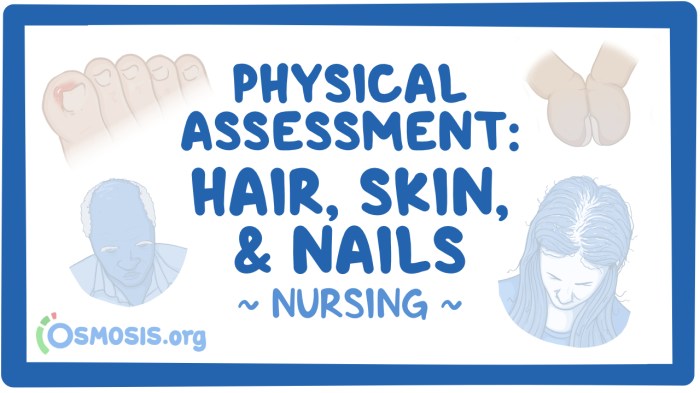 Shadow health hair skin and nails assessment pdf